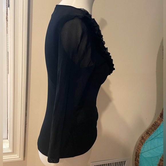 V-Neck Ruffled Blouse - Picture 8 of 10